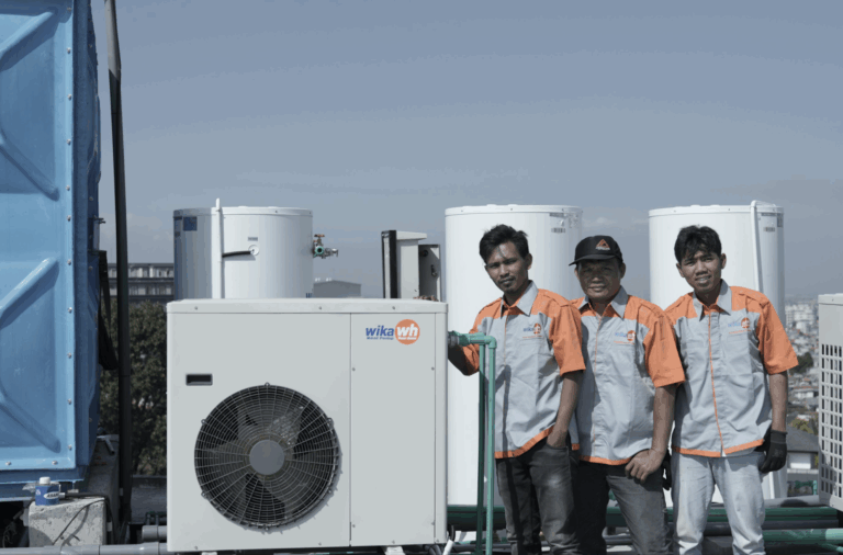 cara pasang wika solar water heater